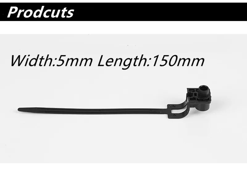 50 шт. нейлоновый черный автомобильный Автомобильный кабельный ремень с зажимом