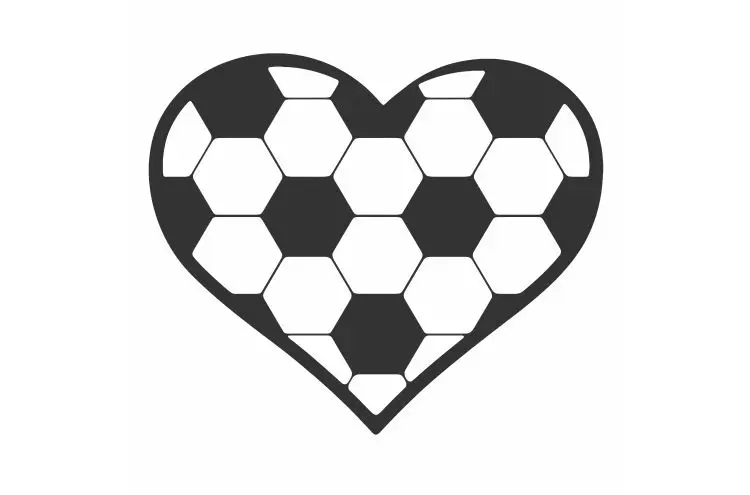 Любовь Форма Футбол изображение виниловые наклейки на автомобиль и Графика для