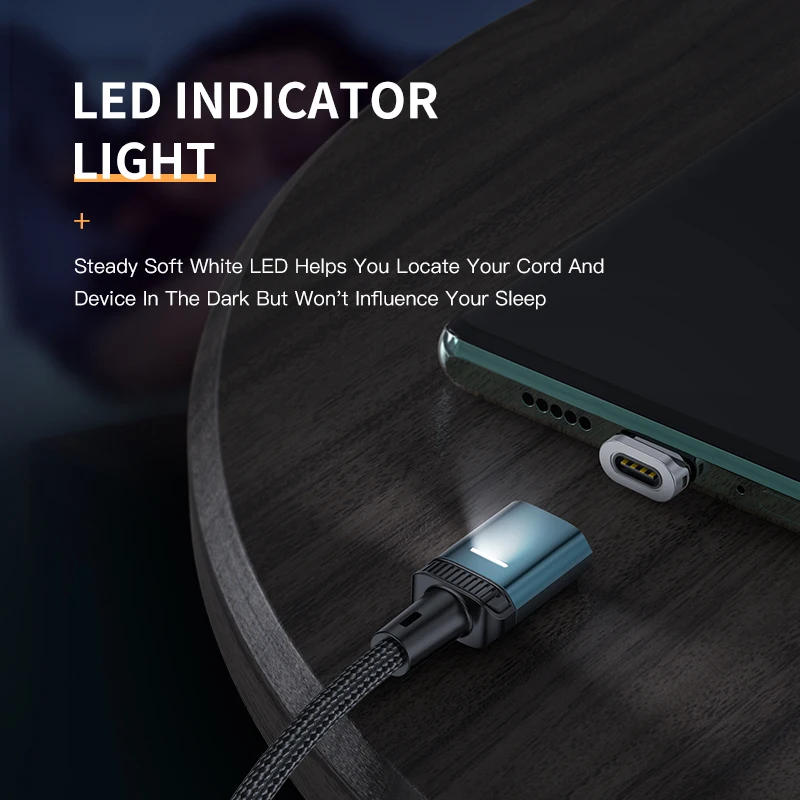 Фото Магнитный USB-кабель KUULAA 3A, зарядное устройство Micro Type c для Iphone 11 Pro, зарядный кабель, шнур, аксессуары для мобильный телефон №4