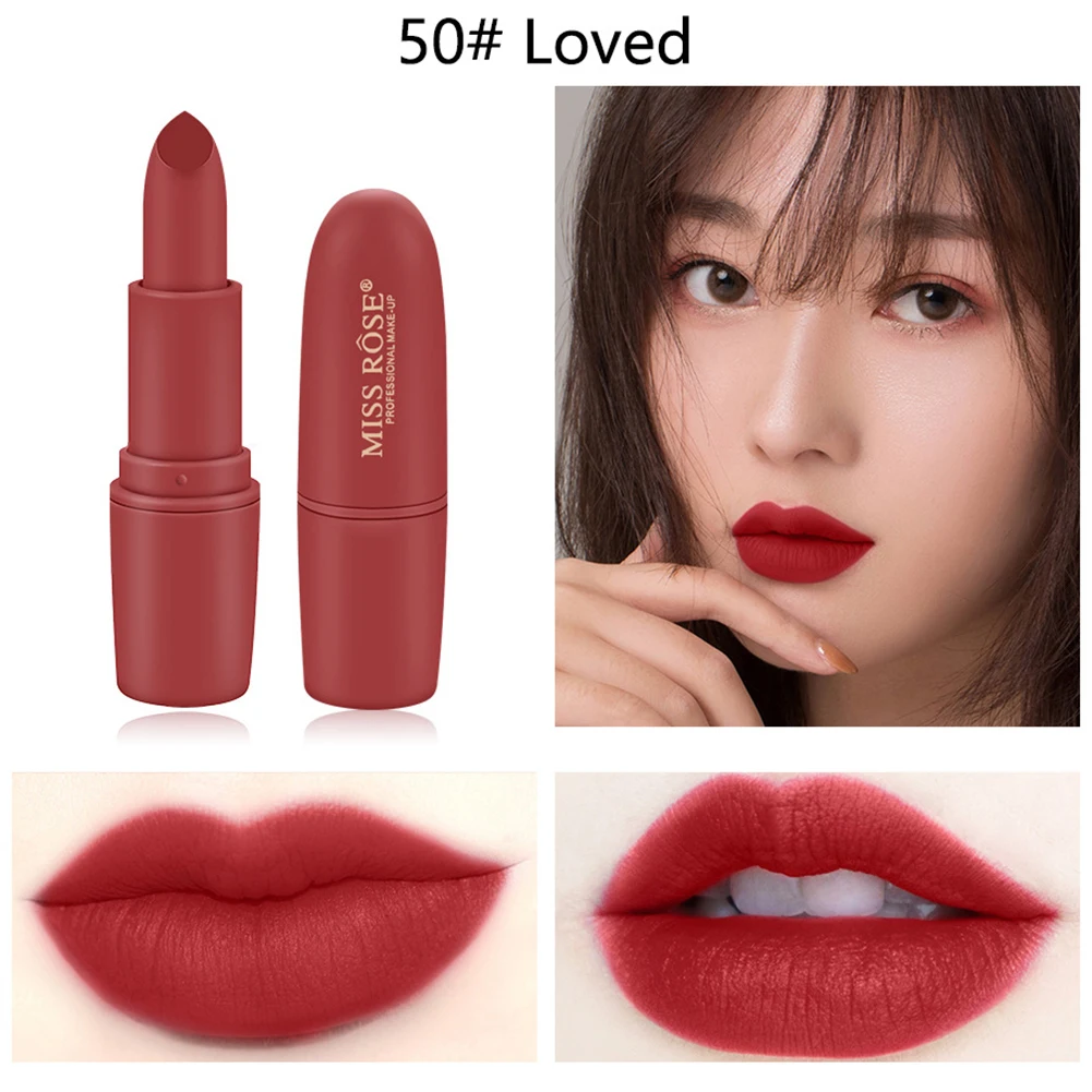 Новая губная помада мисс Роуз матовая тумана Карандаш Увлажняющий стойкий не
