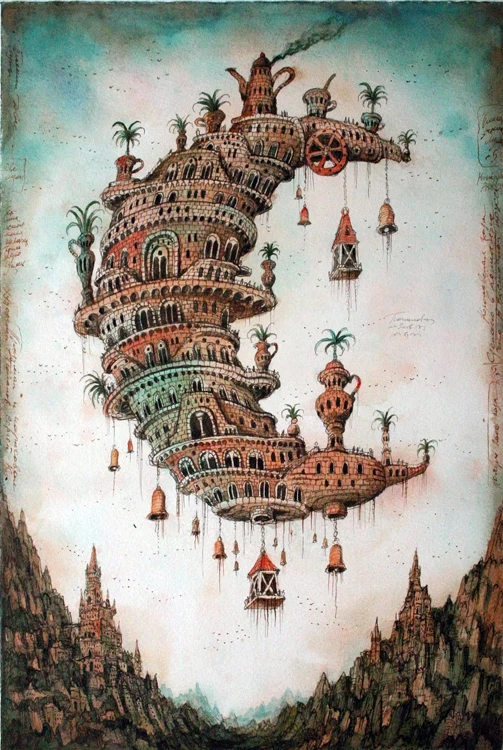 Деревянный Пазл Летающий замок 1000 шт. деревянный пазл ersion белая карта