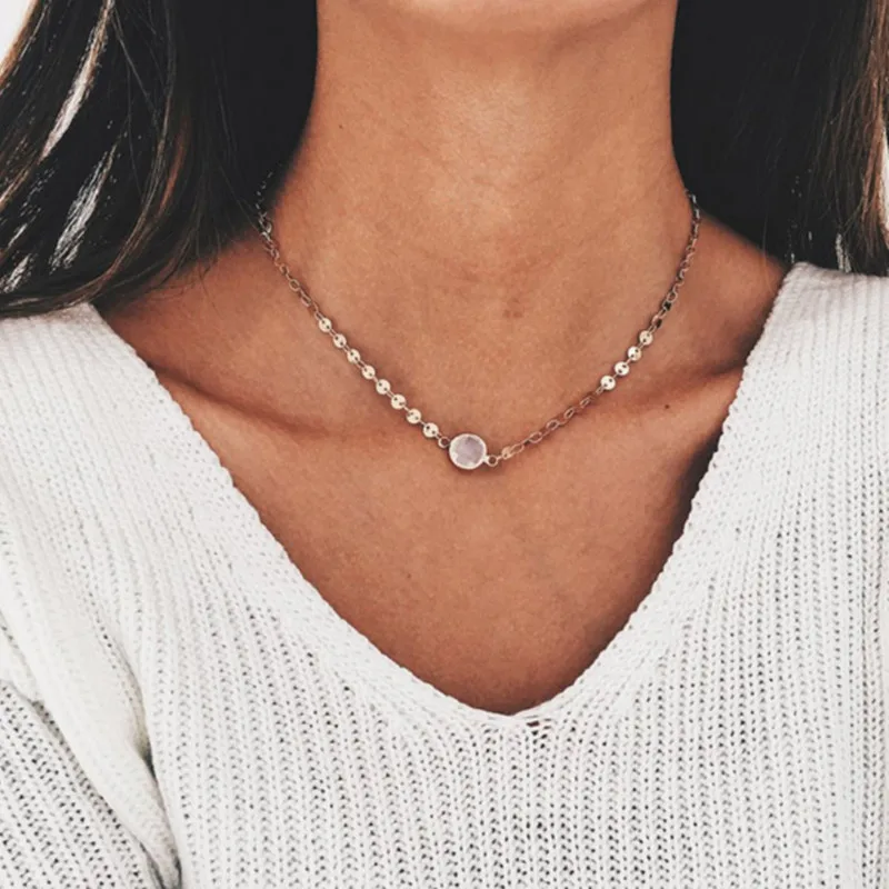 Женское колье-чокер с сердечками вечерние ювелирные изделия