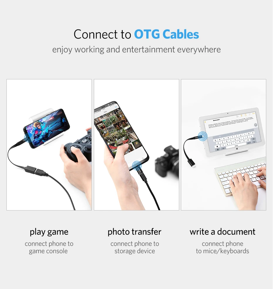 Ugreen usb c charger usb type c male to micro usb female adapter charging cable converter for Samsung huawei xiaomi otg Android