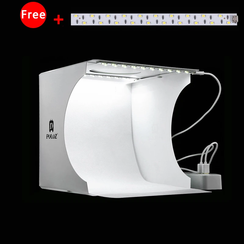 Софтбокс складной с 3 светодиодами 22*23 дюйма|Оборудование для предметной