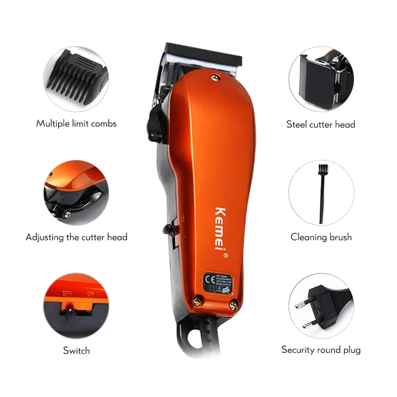 Машинка для стрижки волос Kemei электрическая машинка мужчин и женщин