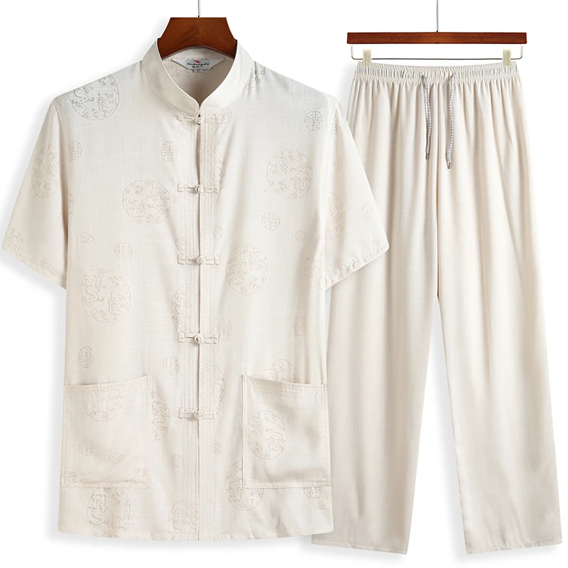 Фу кунг Новая китайская Униформа с коротким рукавом Тай Чи одежда Южная Корея