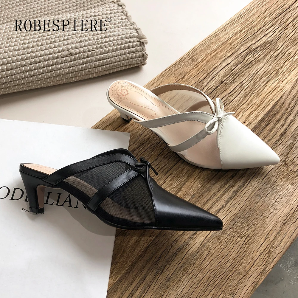 ROBESPIERE/Женская обувь с ремешком на пятке сезон весна осень Новая повседневная