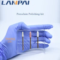 3pcsbox dental porcelain polishing kit diamond polishing set ra hp for highlow speed handpiece