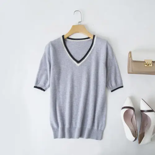 

Summer 2020 short red sleeve t shirt Women Top Garment