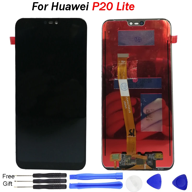 ЖК дисплей для HUAWEI P20 Lite сенсорный экран дигитайзер в сборе с рамкой ANE LX1 Nova 3e