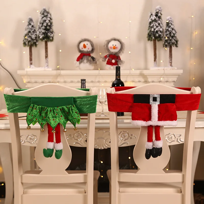 1 шт. чехол на стул с надписью &quotMerry Christmas&quot кухонные аксессуары рождественские