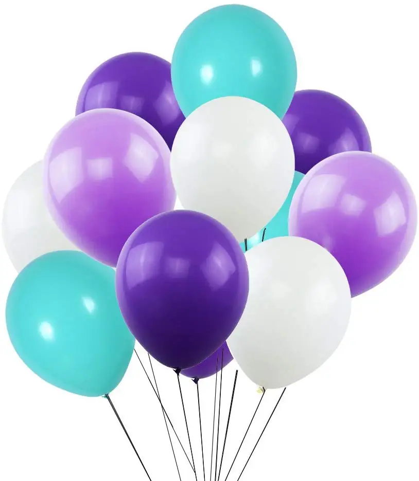 Белый фиолетовый темно-фиолетовый морской пенопласт синий разные воздушные шары
