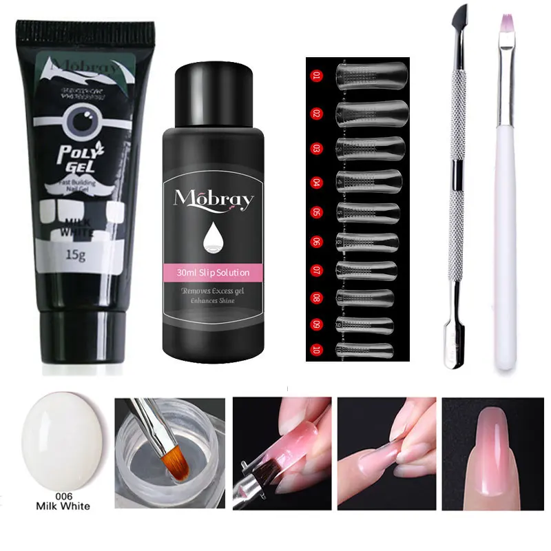 Полуперманентный УФ лак Beateal набор полигелей для наращивания ногтей 9 цветов