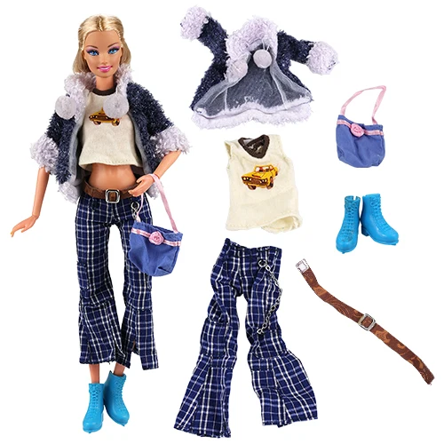 NO Doll Новейшая аксессуары ручной работы Одежда куклы обувь для Барби игры Лучший год рождественский подарок детские игрушки DIY подарки - Цвет: NO Doll