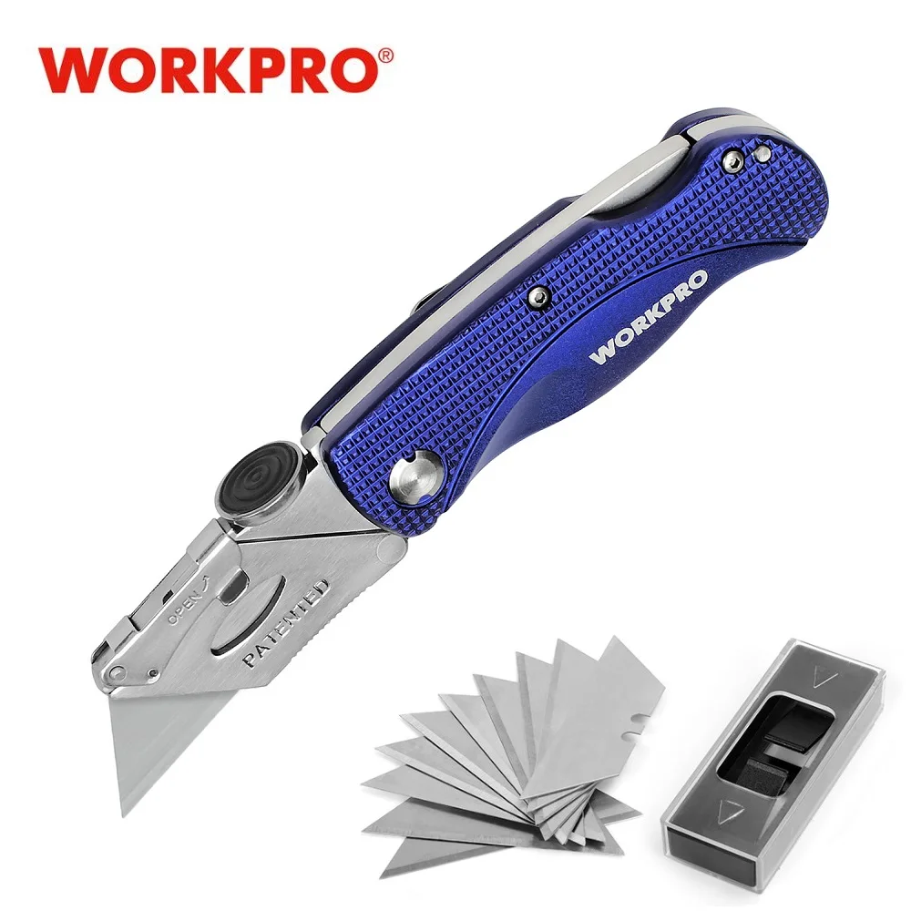 Складной нож из нержавеющей стали WORKPRO карманный уличный инструмент для