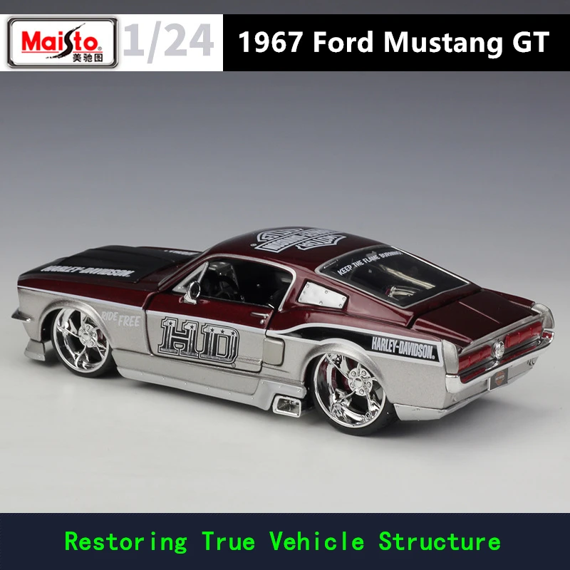 Maisto 1:24 1967 Ford Mustang GT сплав модель автомобиля ремесла Коллекция украшения игрушки инструменты подарок