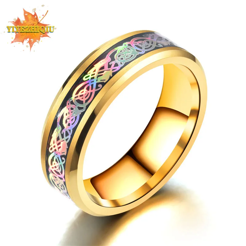 Властное мужское кольцо золотое серебряное углеродное волокно инкрустация