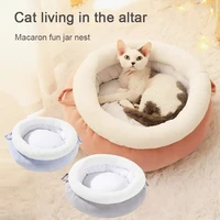 madden super soft cat bed heater warm cat nesk plush dog basket kitten beds and houses kitten lounger cushion cats accessories