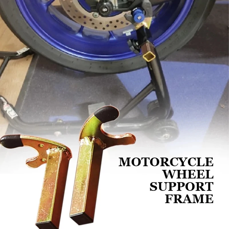 Soportes de bicicleta y motocicleta, marco de soporte de rueda, brazo oscilante, ganchos de trípode, horquilla de gancho estilo U, 10cm, 1 par