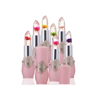 temperature changed color lip blam jelly flower lipstick moisturizer makeup hygienic transparent lip gloss long lasting care