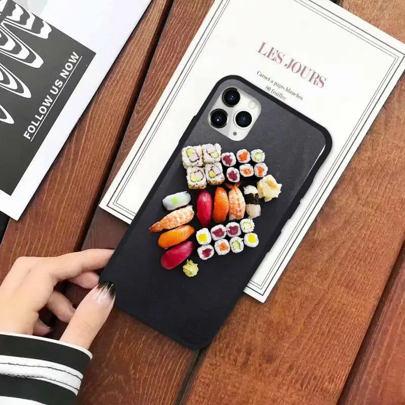 

Japanese Delicious food cuisine sushi Phone Case for iPhone 11 12 pro XS MAX 8 7 6 6S Plus X 5S SE 2020 XR