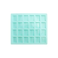 24 holes rectangle ice cube mold cake cookie baking tray chocolate fondant silicone mould