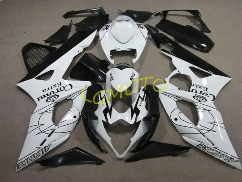 

New ABS Injection Molding white and black motorcycle Fairings Kits For Suzuki GSXR1000 K5 2005 2006 GSXR1000 05 06 bodywork