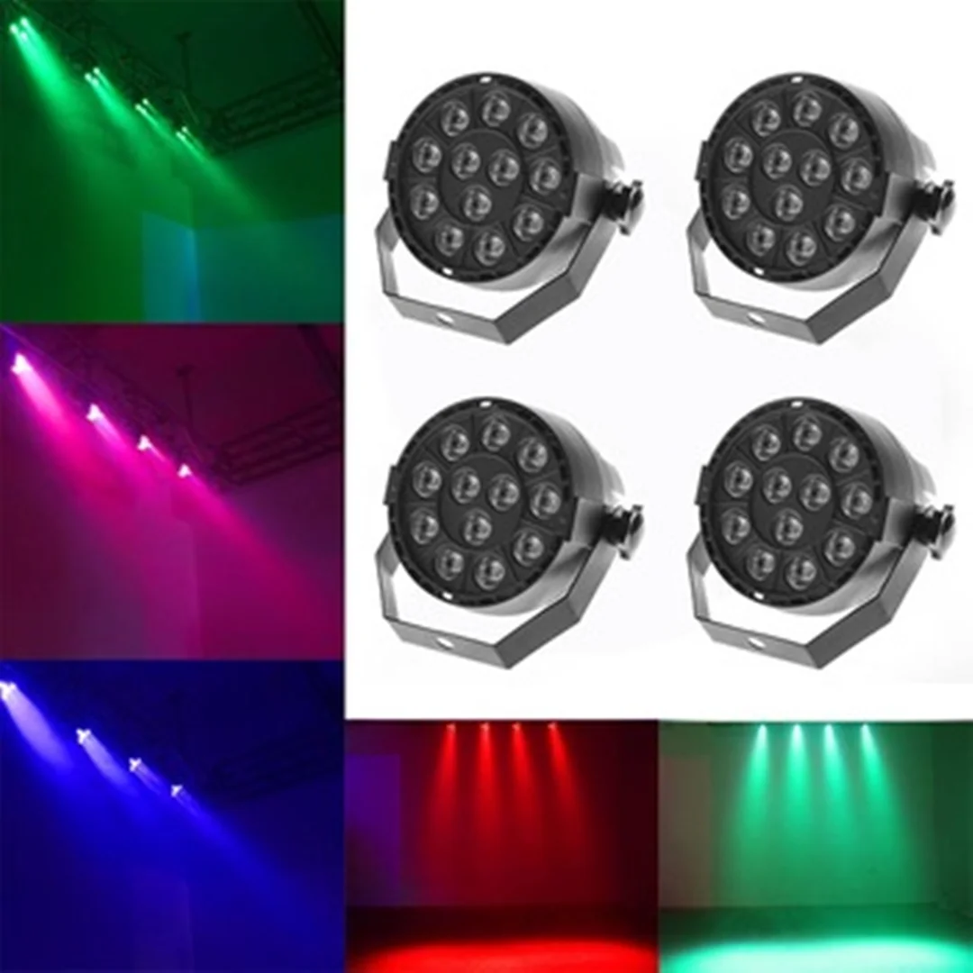 

DMX512 Dream Color Par Light 12 LED Stage Effect Projector RGBW Auto Sound Control Decortion Household Lamp For Disco DJ KTV Bar