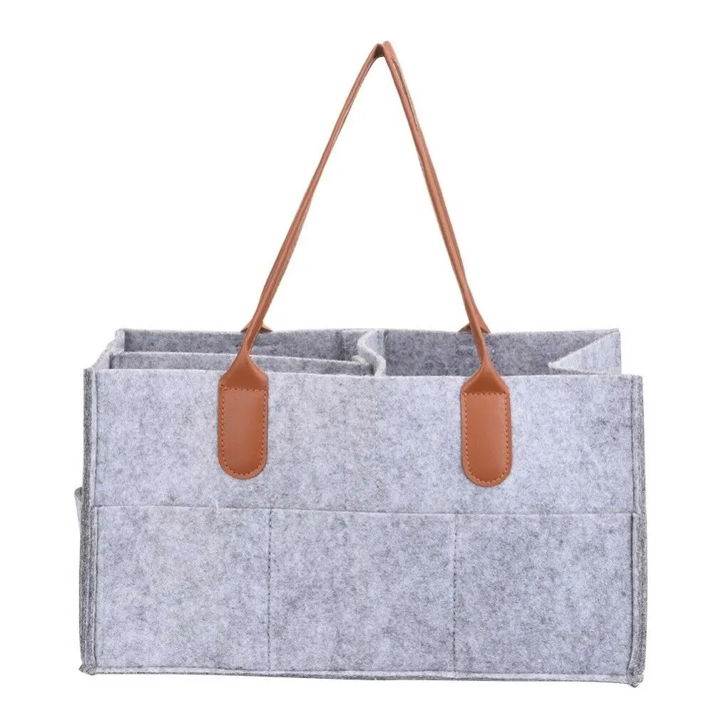 Черный 38 см x 27 см x 18 см Новые складные серые детские пеленки Caddy детские салфетки сумка-Органайзер портативный контейнер для хранения подгузников - Цвет: Черный