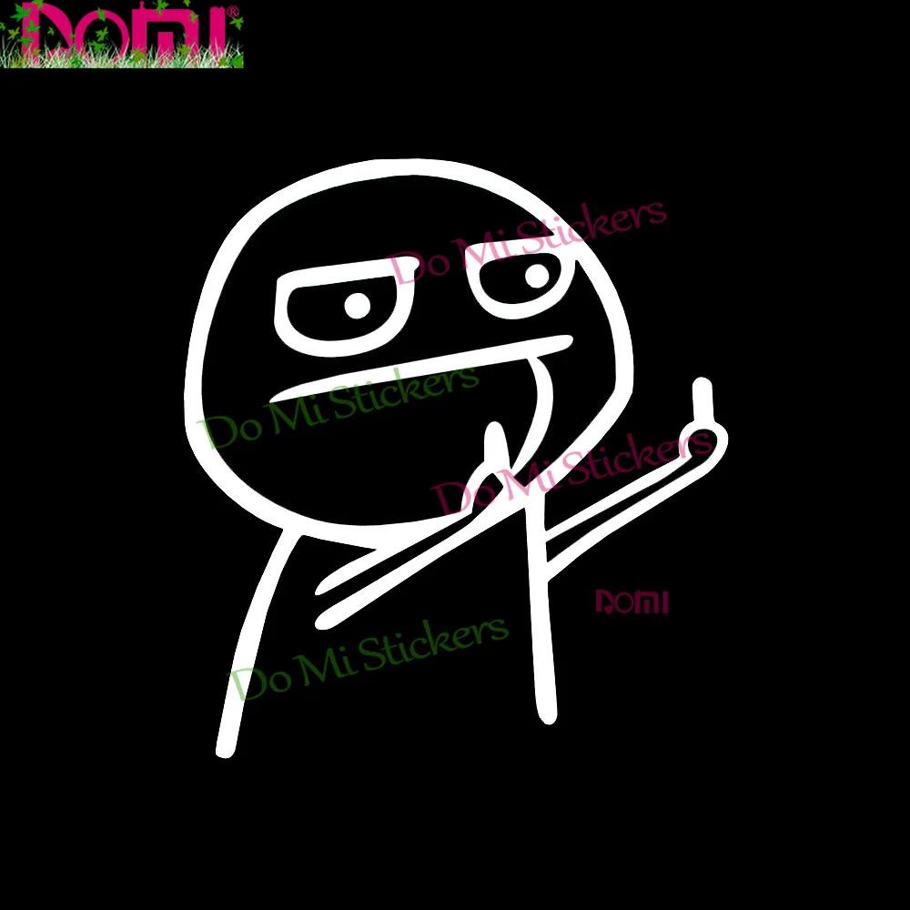 

JDM Funny Cartoon Middle Finger Vinyl Car Sticker Motorcycle Styling Car Windshield Bumper Accessories Aptop Helmet Trunk Decal