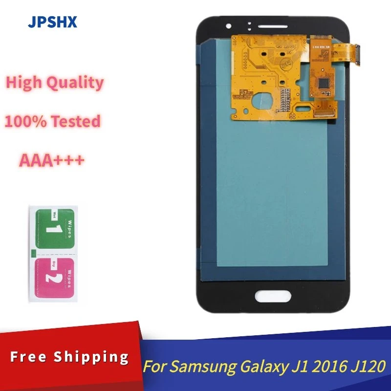 Super AMOLED для Samsung Galaxy J120 J1 2016 SM-J120M/DS J120H J120F ЖК-дисплей сенсорный экран дигитайзер в