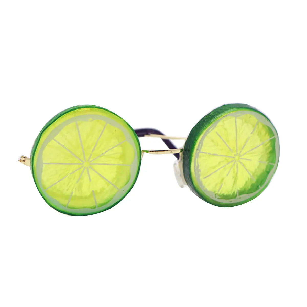

Creative Lemon Shaped Eyeglasses Beach Wedding Photography Eyeware Glasses DIY Photo Booth Funny Metal Eyeglasses Props Decor