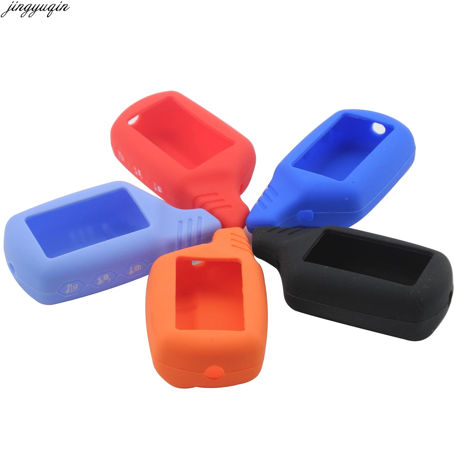 10 шт. новый силиконовый чехол для ключей с 3 кнопками Pandora Alarm оригинальный брелок