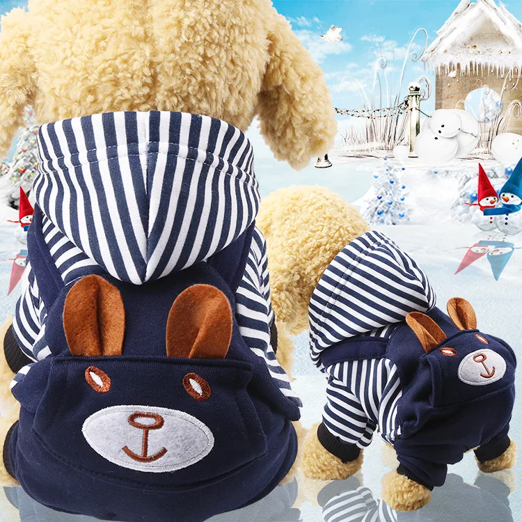 

New Four-legged Warm Pet Dog Clothes Autumn and Winter Pet Clothes