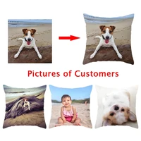 fuwatacchi linen double sided cushion cover optional customized print pillow covers gift throw pillowcase personal photos