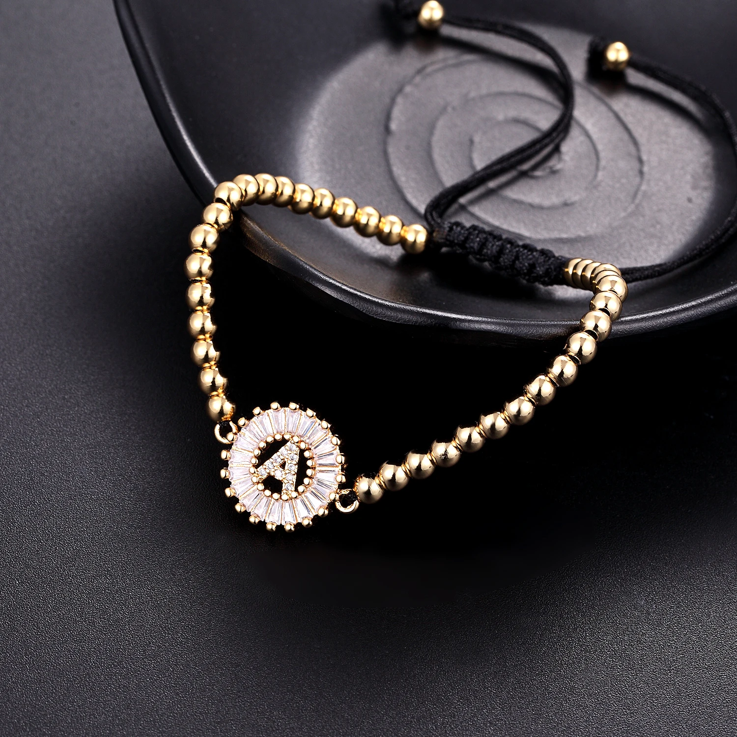 Новинка 26 букв очаровательное кольцо с кубическим цирконием браслет ожерелье