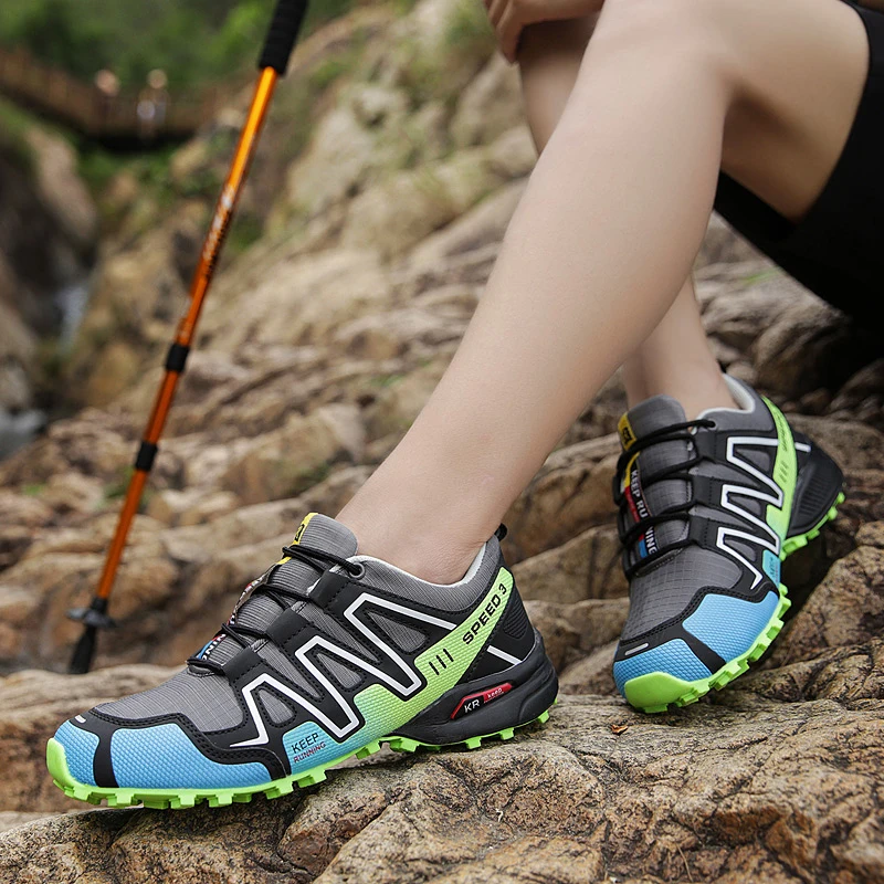

Men's Waterproof Hiking Shoes Mountain Boots Outdoor Couples Trekking Shoes Women's Multi-Color Cross-Country Travel Sneakers