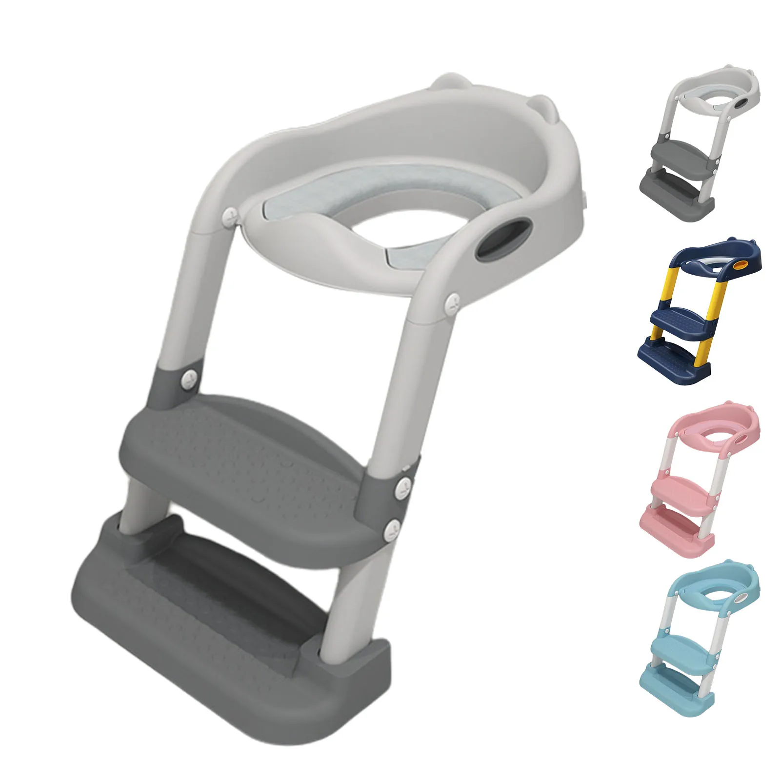 

Portable Folding Toilet Seat Potty Chair Child Non-Slip Potty Training Seat With Adjustable Step Stools Ladder Urinal Astounding