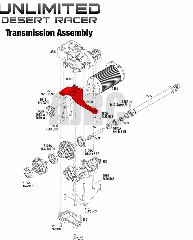 TRAXXAS Unlimited Desert Racer 1/7 UDR алюминиевый сплав мотор радиатор Монтажный кронштейн #8560 |