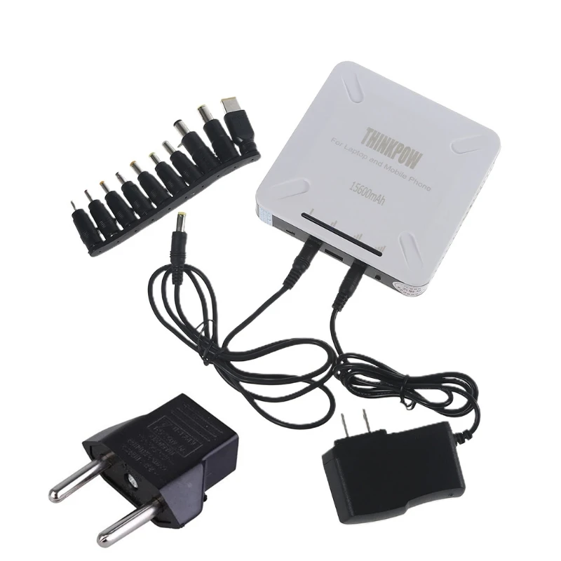 

Universal USB 5V 12V 19V 24V Output with 10pcs Convertor 15600mAh 90W UPS Powerbank for Laptop Router Modem Mobile Phone Router