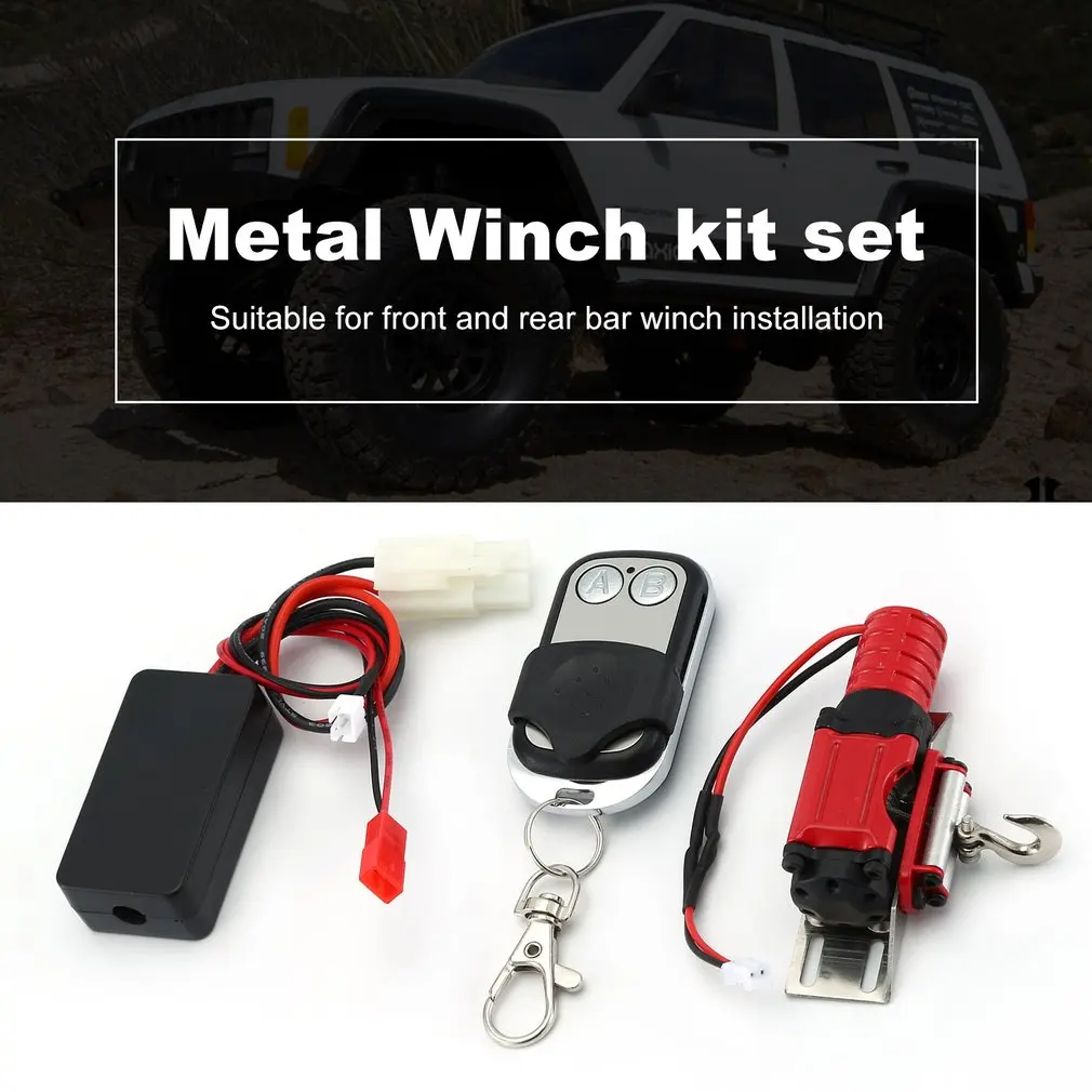 2019 металлическая ИМИТИРОВАННАЯ лебедка тяга для 1/10 RC Рок Гусеничный HSP Redcat HPI 90046