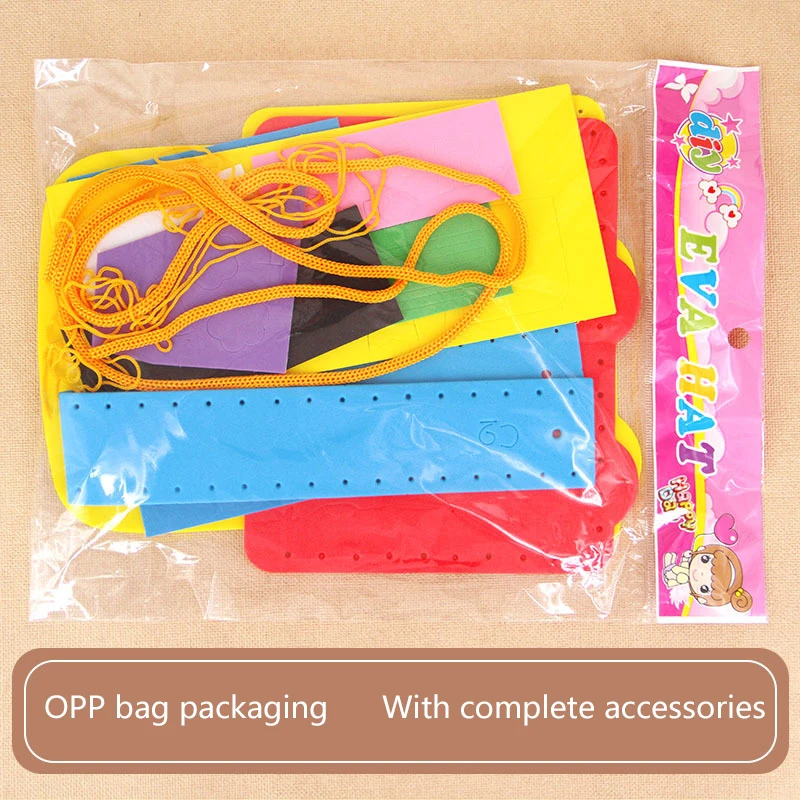 3D DIY Manual Messenger Bag Craft Toys Children Handmade EVA Bags Make Materials Kids Hands-on ability Learning Education | Игрушки и