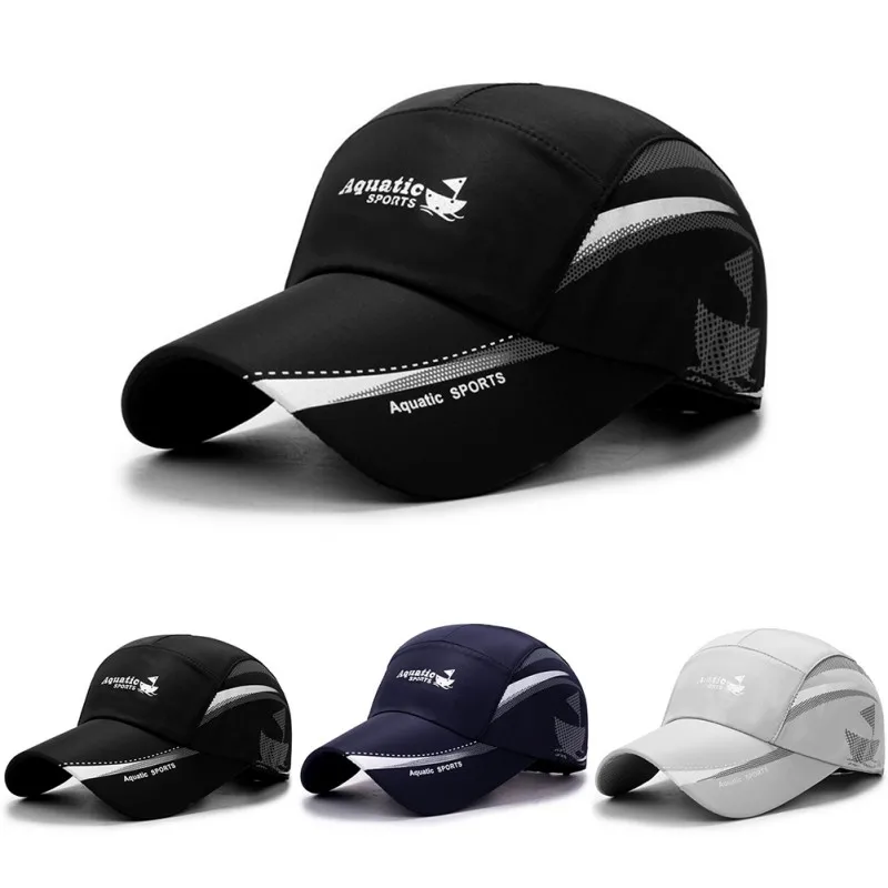 

Unisex Summer Cycling Quick-drying Baseball Cap Outdoor Leisure Hiking Cotton Sun Protection Caps Net Mesh Solid Color Hats