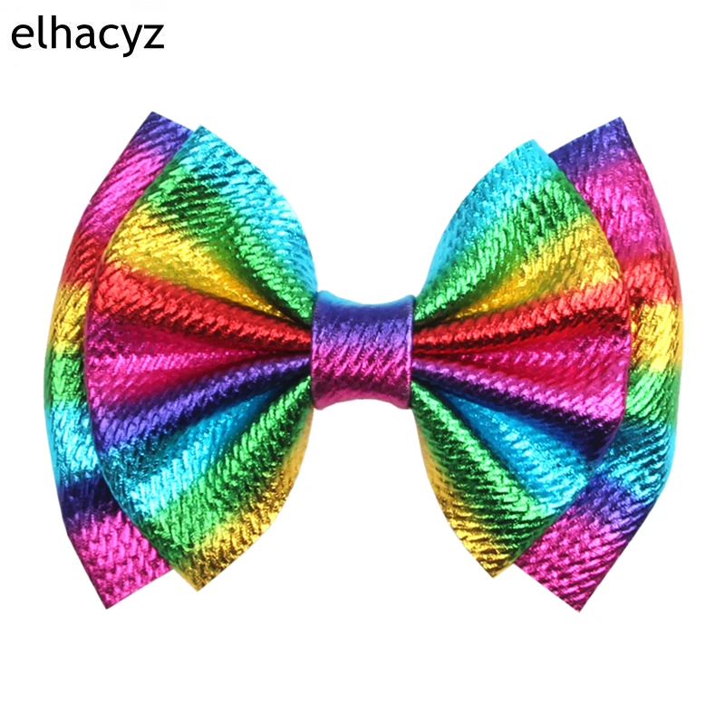 Épingles à cheveux en tissu gaufré métallique 6 '', 1 pièce, nouvelle pince à cheveux Double couche pour filles, accessoires tendance pour enfants, bricolage  (0)