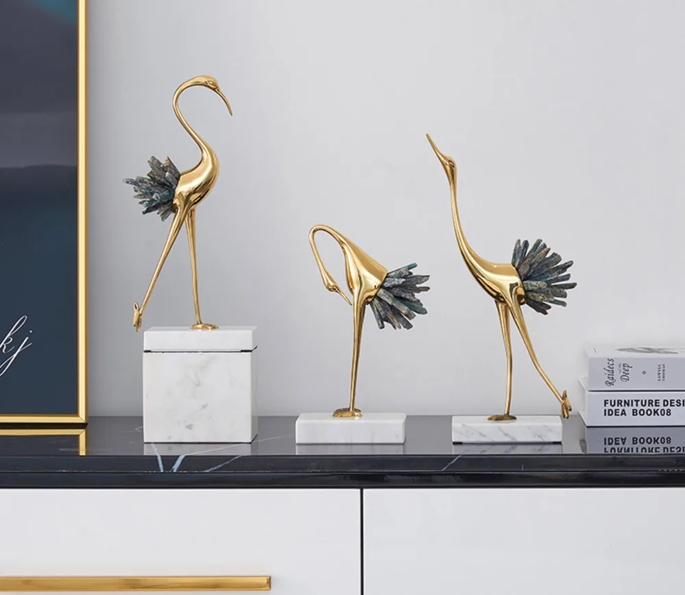 

Современный роскошный светильник из хрусталя меди с черепом аксессуары для украшения животных для дома гостиной ТВ кабинета