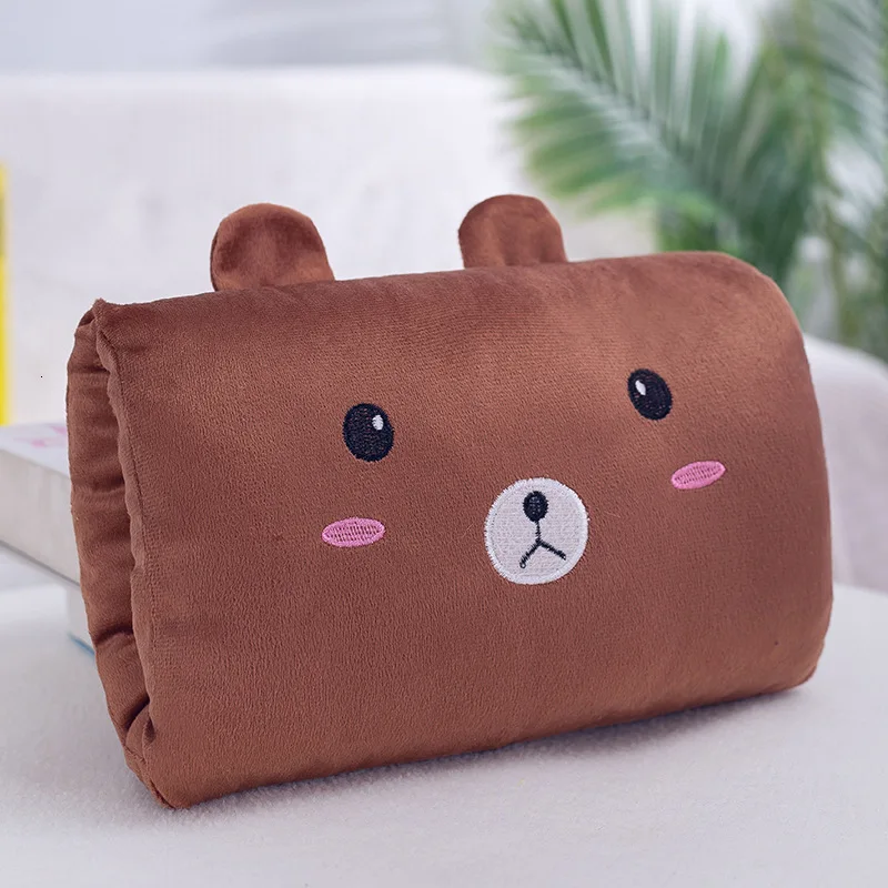 

30cm hand warmer pillow rectangular hand warmers cartoon plush toys for children office sofa soft Plush Anime cute kawaii doll