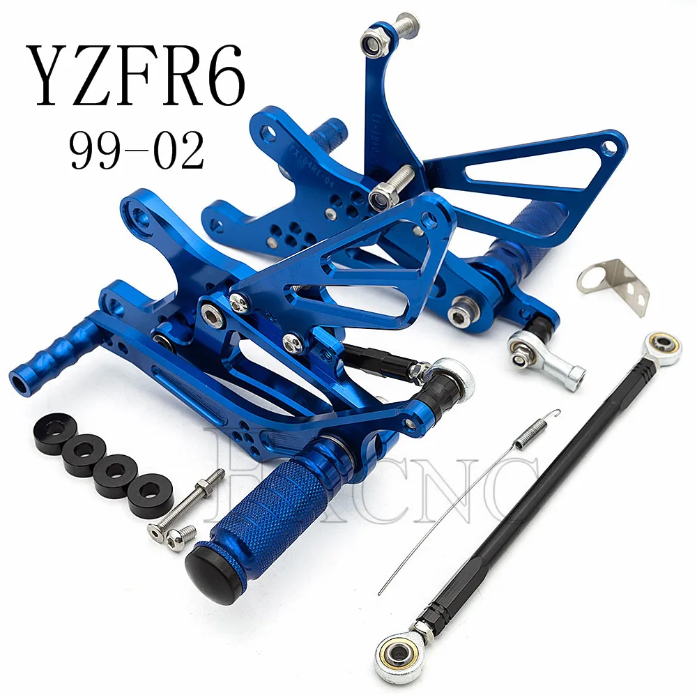 

Для Yamaha YZFR6 YZF-R6 YZF R6 1999-2002 быстрое переключение передач регулируемая подножка алюминиевая подножка задняя Подножка педаль