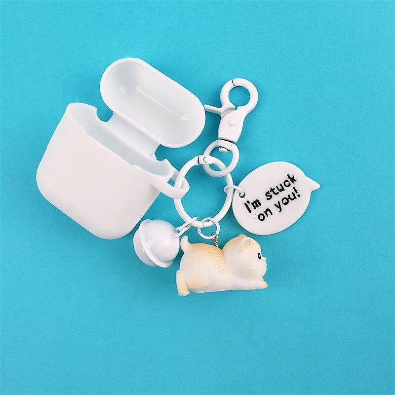 Для Xiaomi AirDots Pro чехол мультфильм с милым брелком Аксессуары Силиконовый чехол s Bluetooth беспроводной чехол для наушников зарядная коробка - Цвет: H2