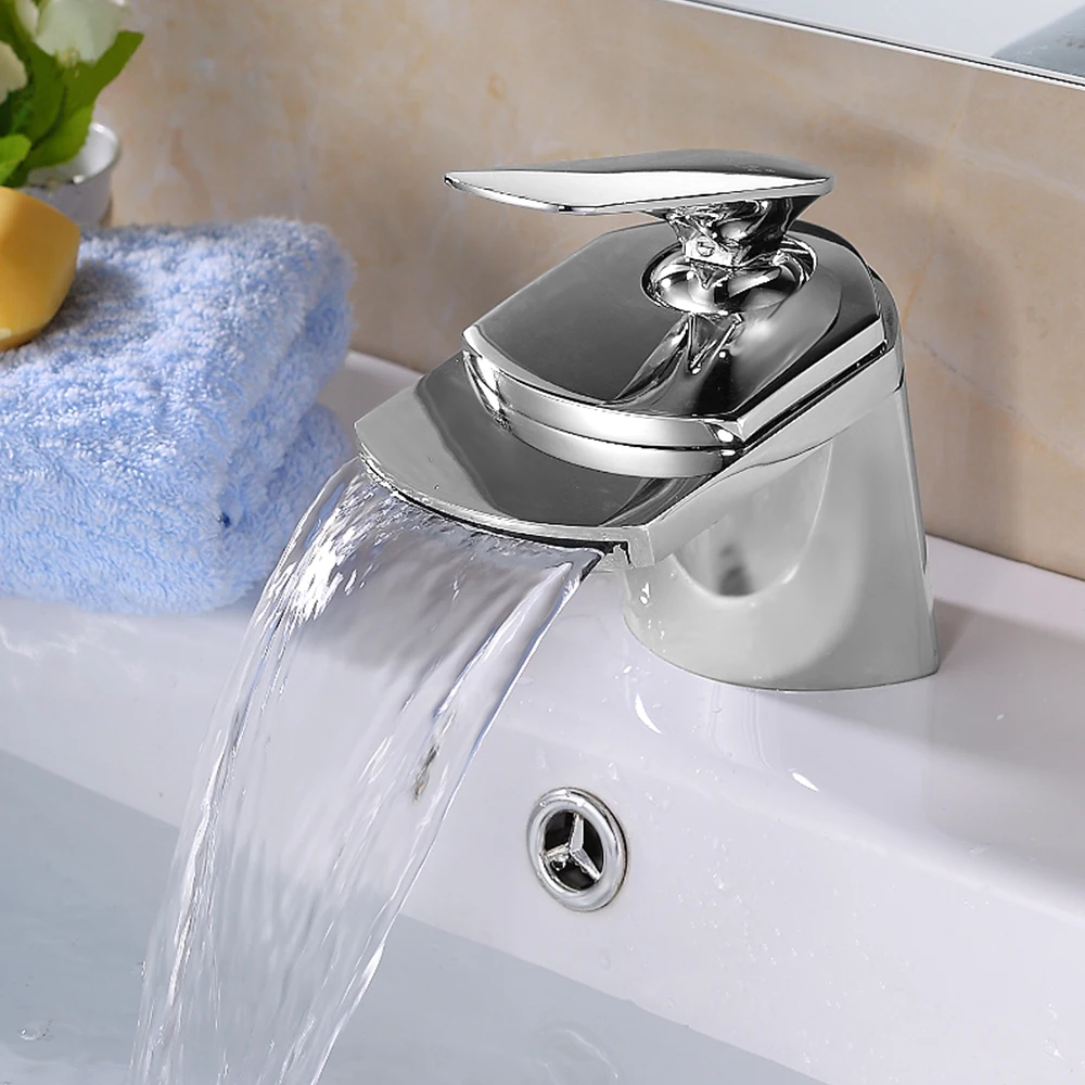 Кран-водопад для ванной латунный Смеситель раковины смеситель комнаты |