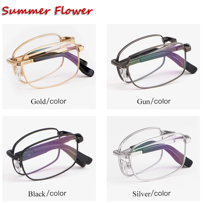 Men Foldable Eyewear Frame Prescription Glasse Pure Titanium Fashion Women Spectacles Folding Reading Glasses |